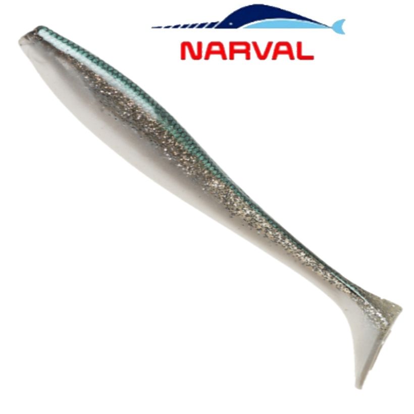 Приманка силиконовая Narval Choppy Tail 18cm цв. #012 John Snow / Виброхвост для джига на судака, щуку / Силикон Нарвал Чопи Тейл