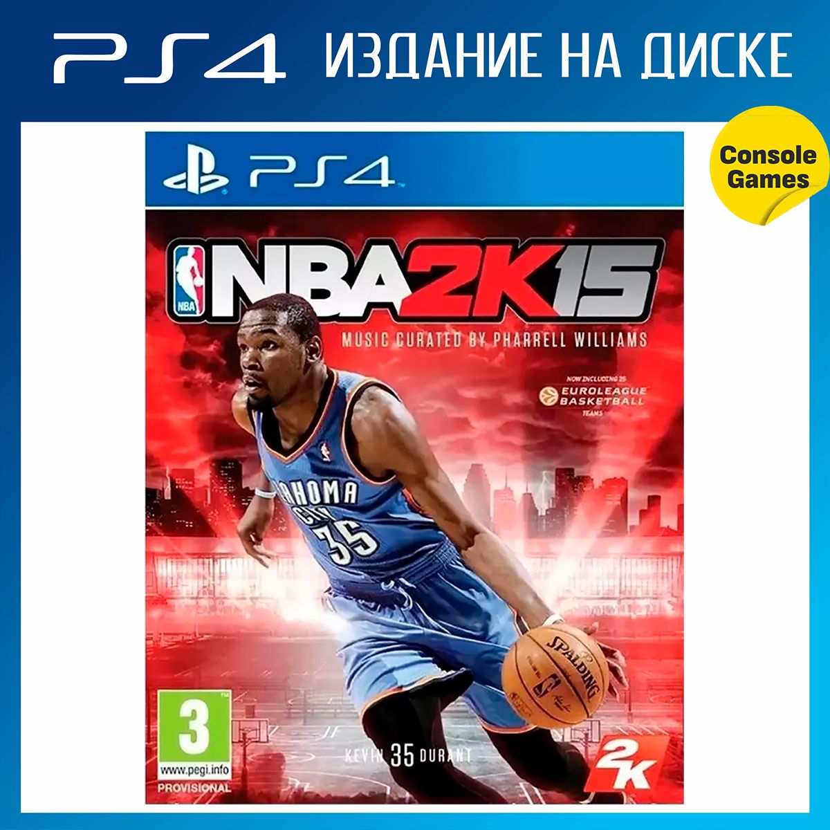 Игра PS4 NBA 2K15 (английская версия) (PlayStation 4, Английская версия)