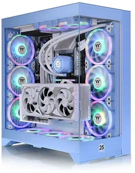 Thermaltake Компьютерный корпус Корпус Thermaltake CTE E660MX Hydrangea голубой без БП, голубой (CA-1Y3-00MFWN-01)