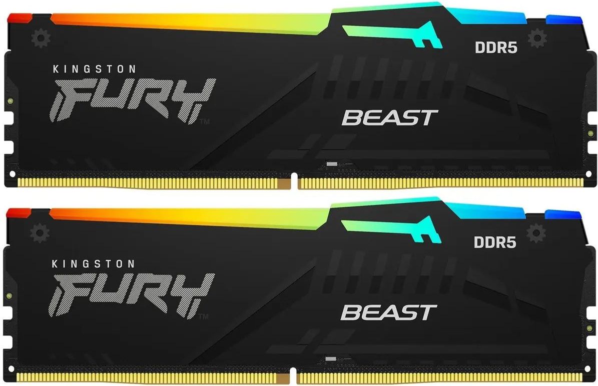 Kingston Fury Оперативная память Fury Beast DDR5 6800 МГц 2x16 ГБ (KF568C34BBAK2-32)