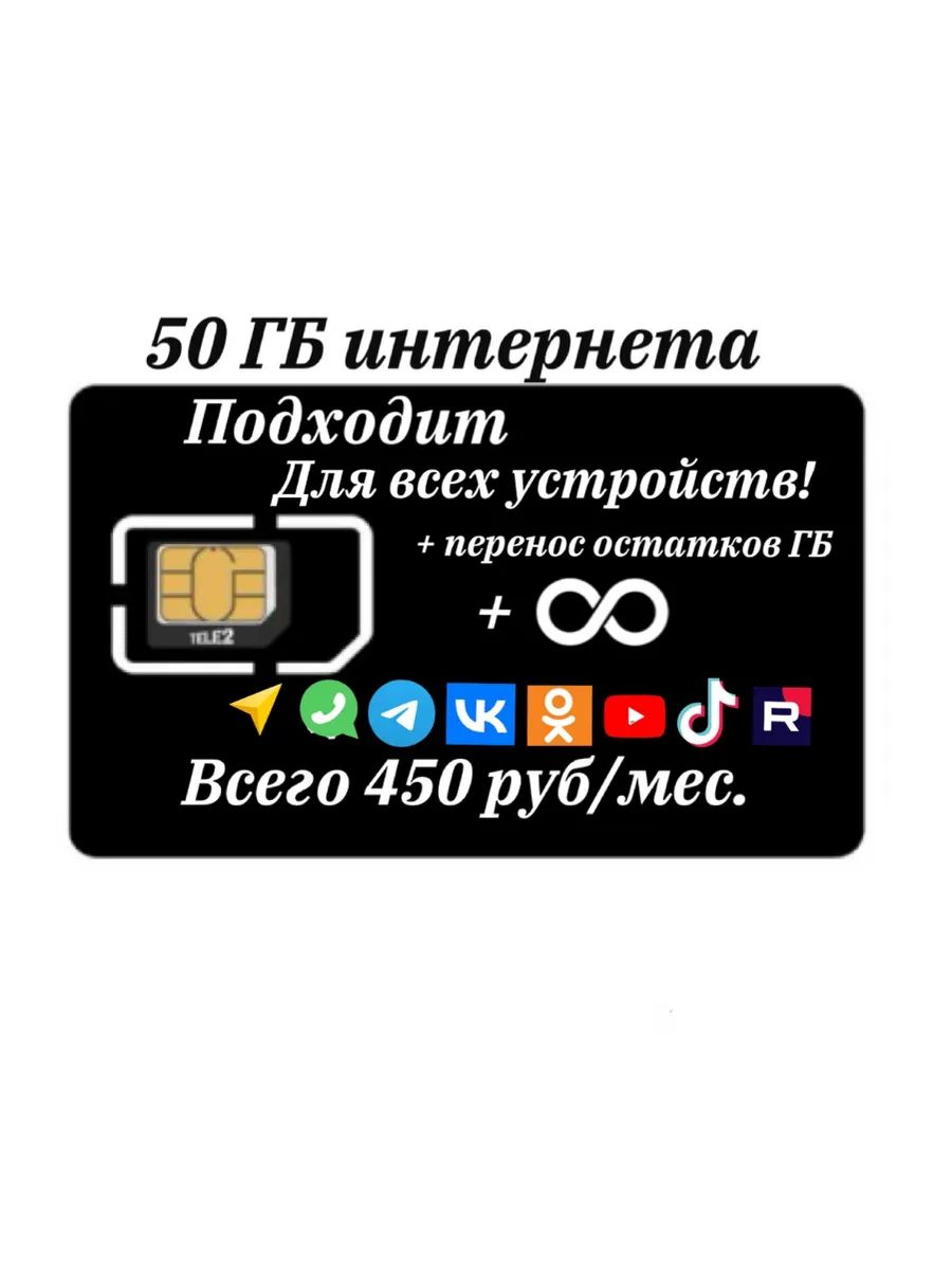 SIM-карта Сим карта для всех устройств_78650912 (Вся Россия)