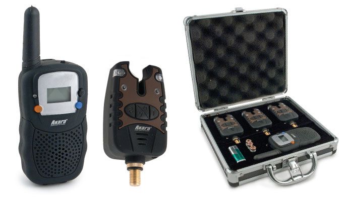 Набор сигнализатор клёва Akara Carp Pro 3 шт. + рация