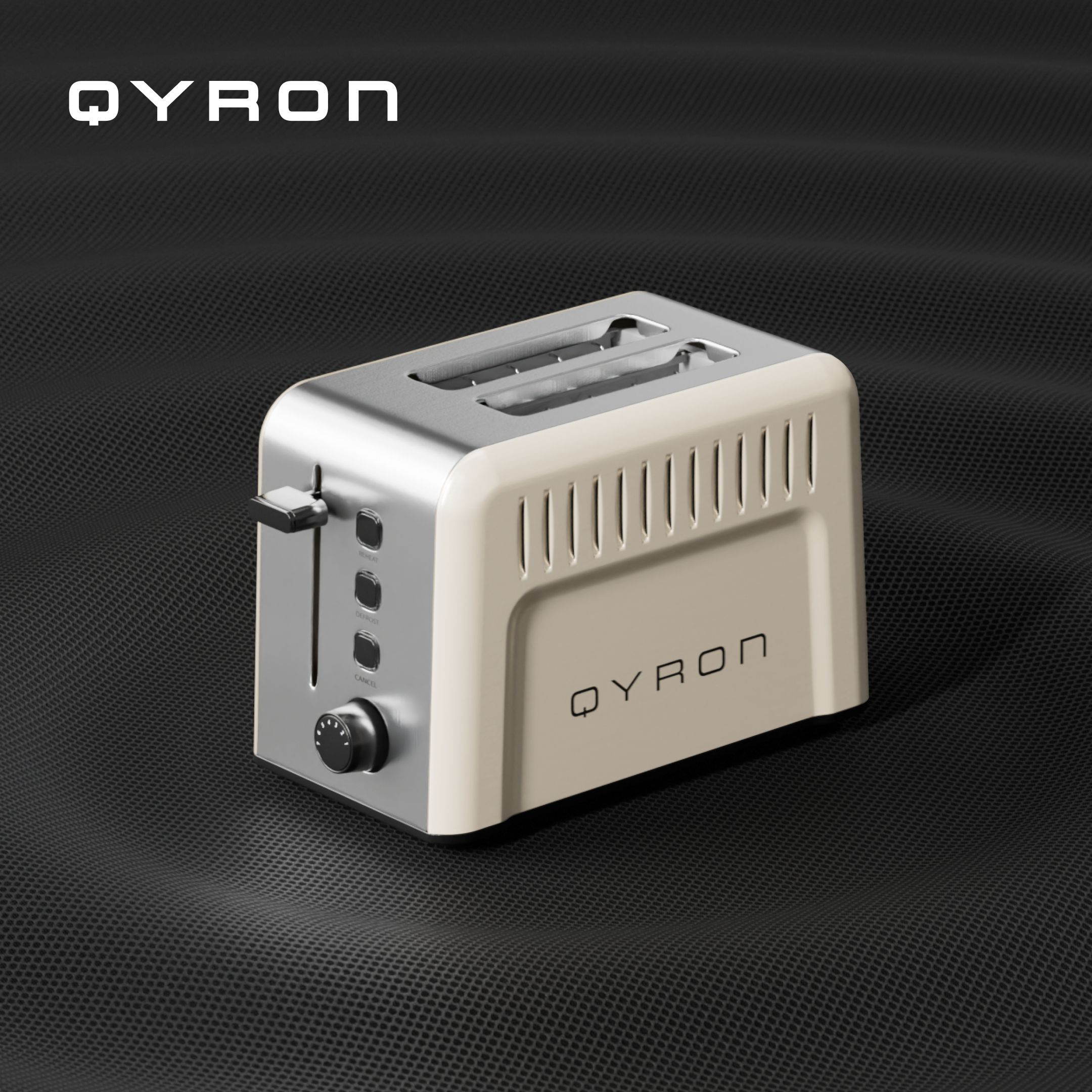 Тостер Qyron TS601 GC, бежевый