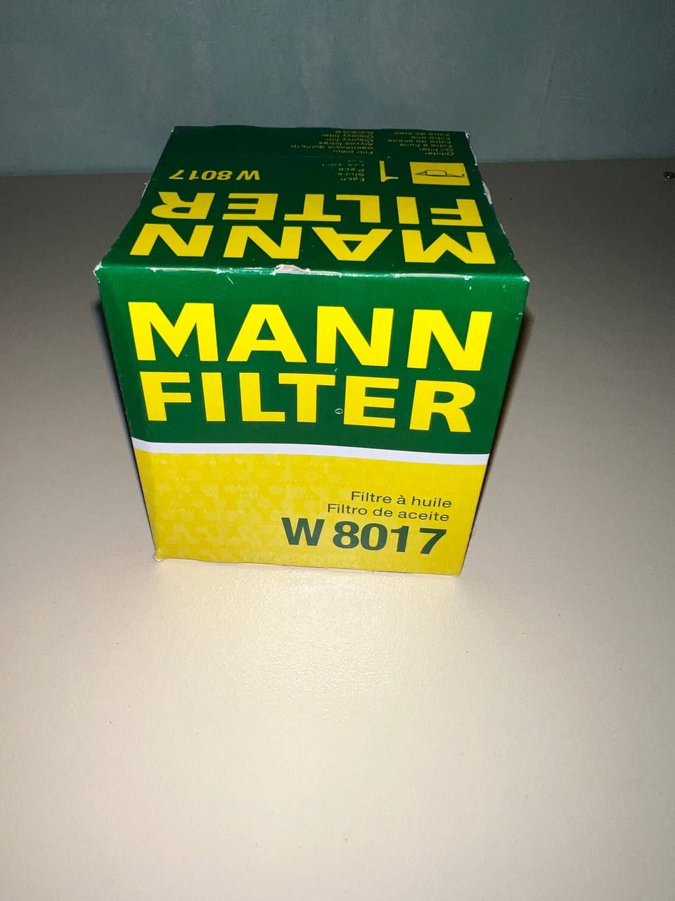 MANN FILTER Фильтр масляный арт. W8017, 1 шт.