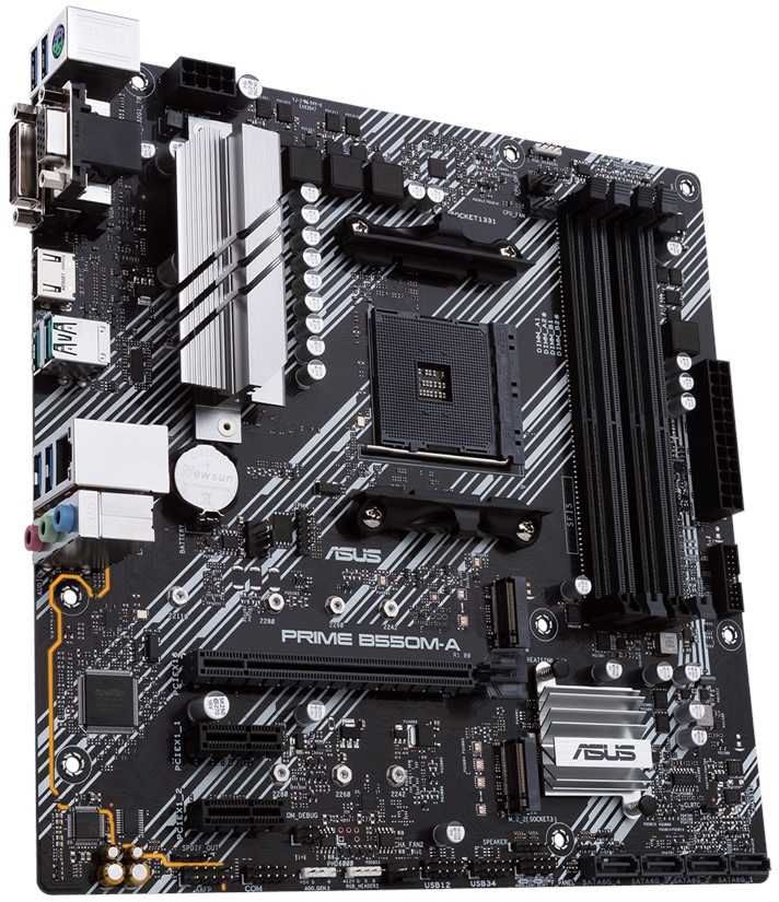 Материнская плата Asus PRIME B550M-A Soc-AM4 AMD B550 4xDDR4 mATX AC 97 8ch