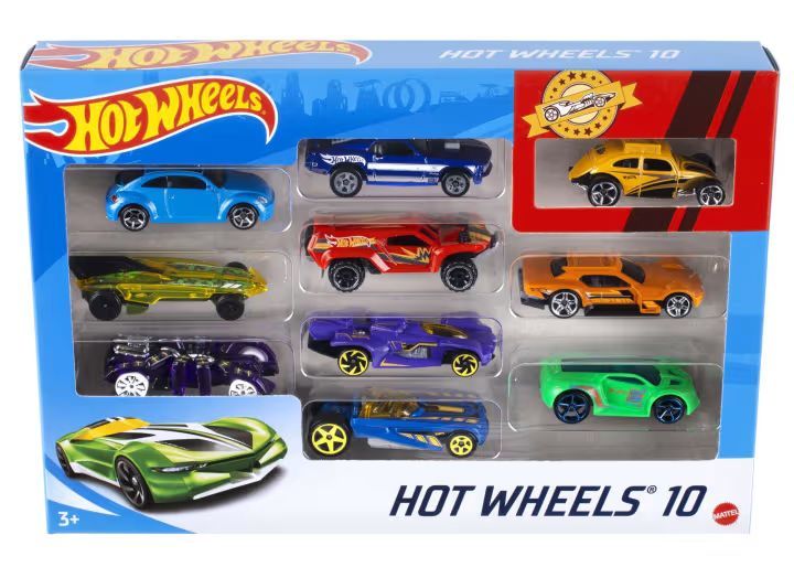 Подарочный набор Hot Wheels Базовые машинки (10 шт.), в ассортименте