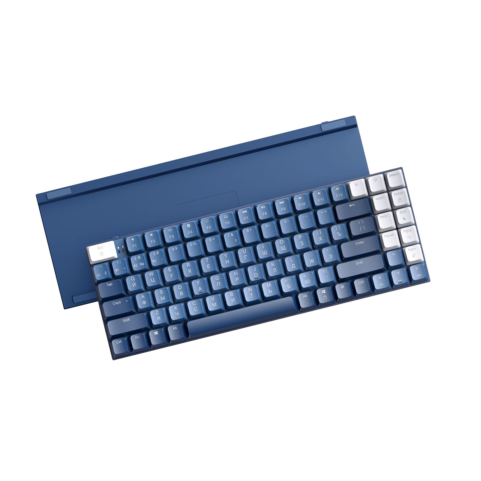 КлавиатурамеханическаяUGREENKU102SlimMechanicalKeyboardUSB-C&Bluetoothтонкаяилегкаясиний