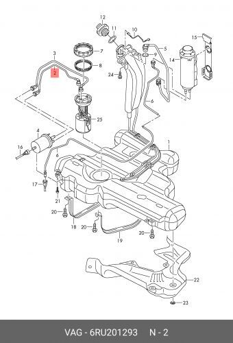 Топливопровод с VW POLO 2013-2014