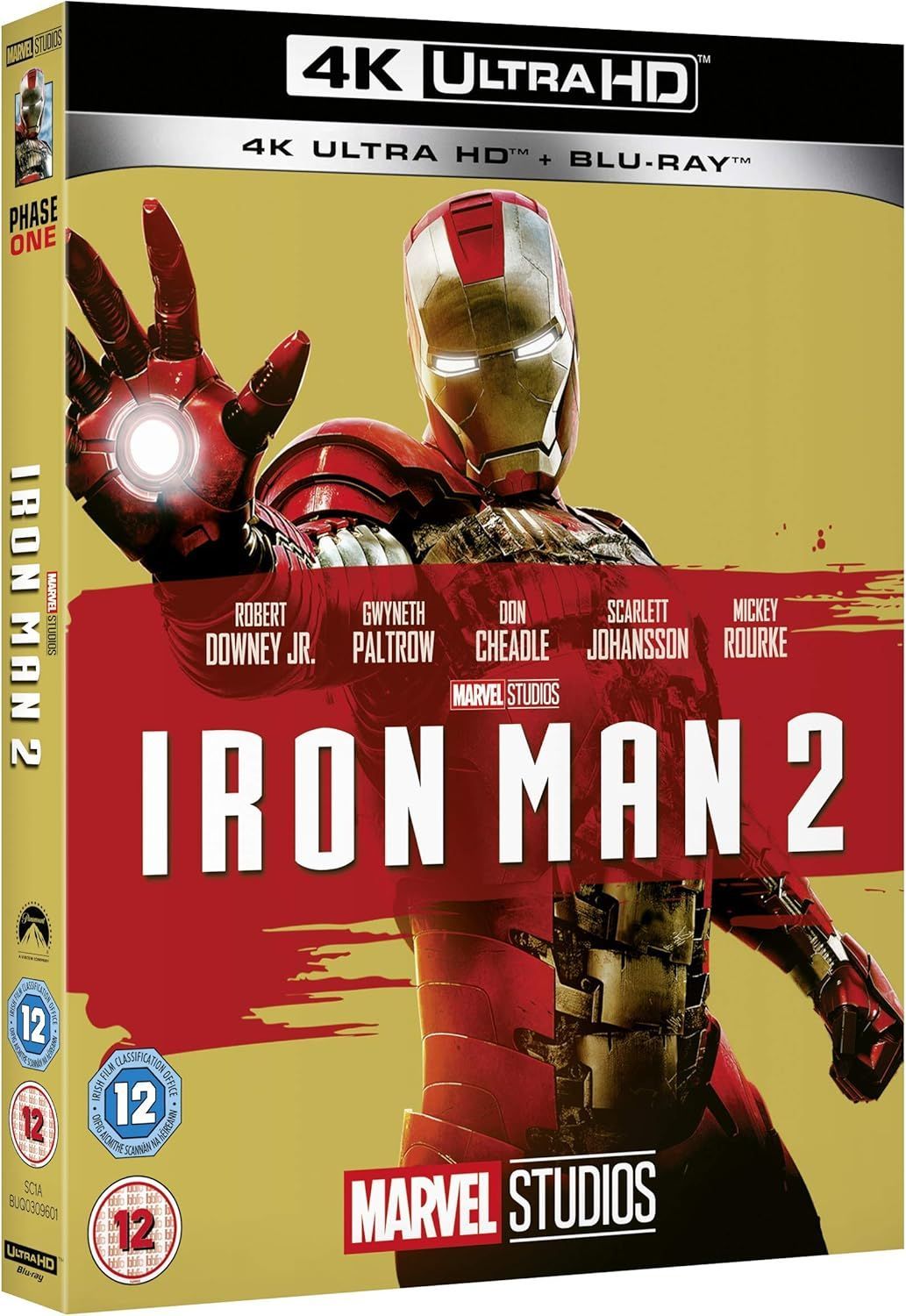 4K Ultra HD Blu-ray. Marvel. Железный человек 2. Фильм 2010 года. Фантастика, боевик, комикс, супергерой.