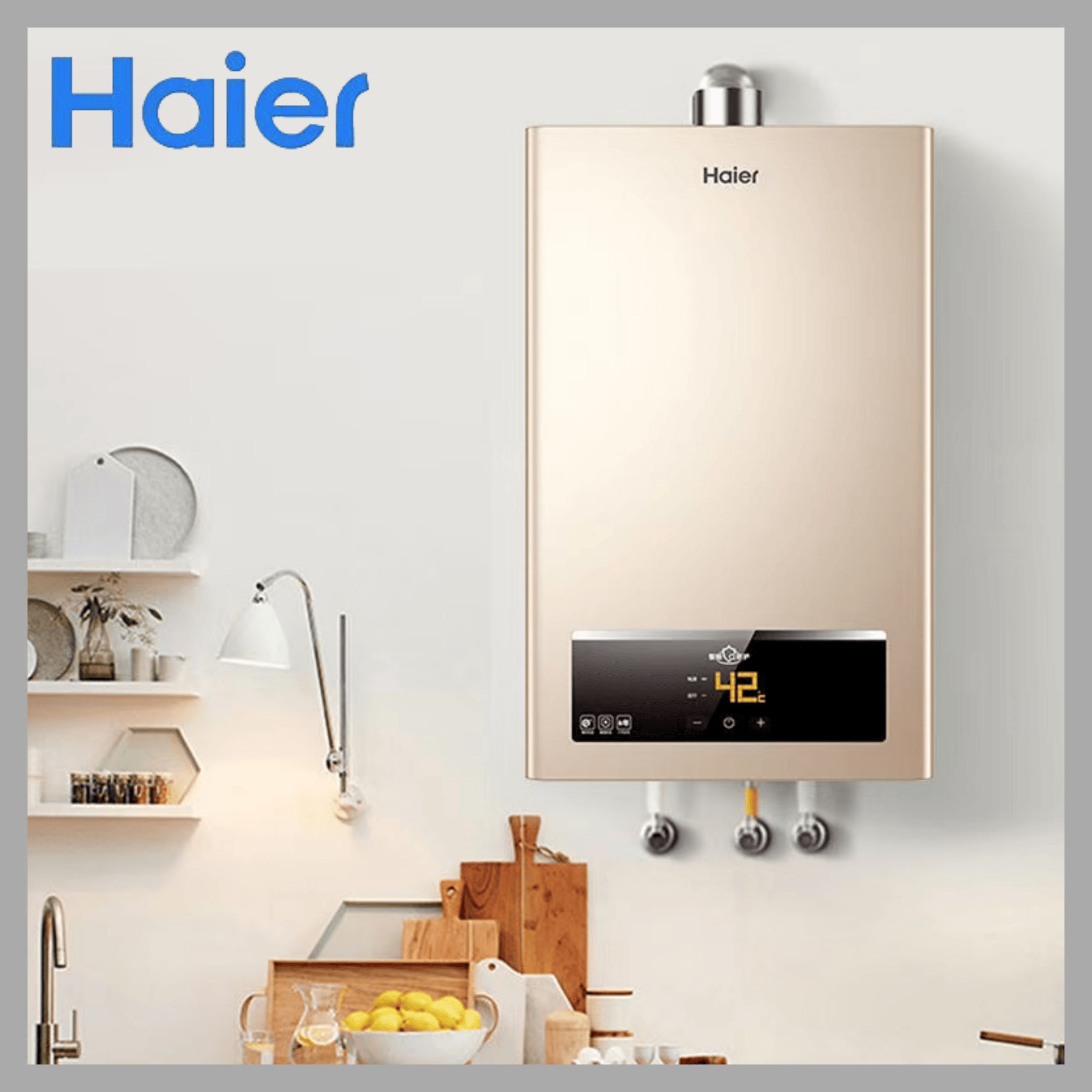 Газовый водонагреватель Haier, CP1-12, постоянная температура, сенсорное управление