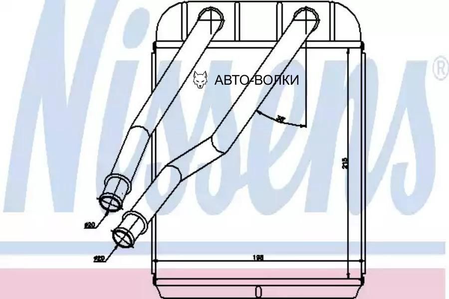 Радиатор отопителя NISSENS 73975