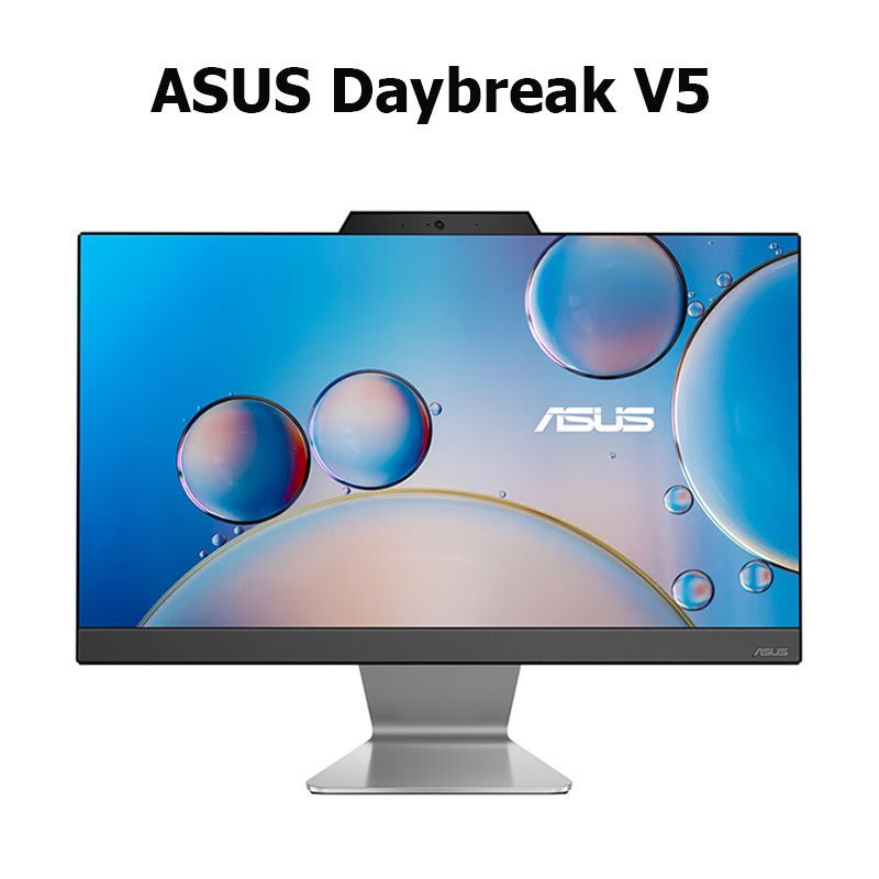 ASUS 23.8" Моноблок ASUS Daybreak V5 (Intel Core i5-1235U, RAM 8 ГБ, SSD 512 ГБ, Intel Iris Xe Graphics, Windows 11 Home), A6621WV, черный, Английская раскладка