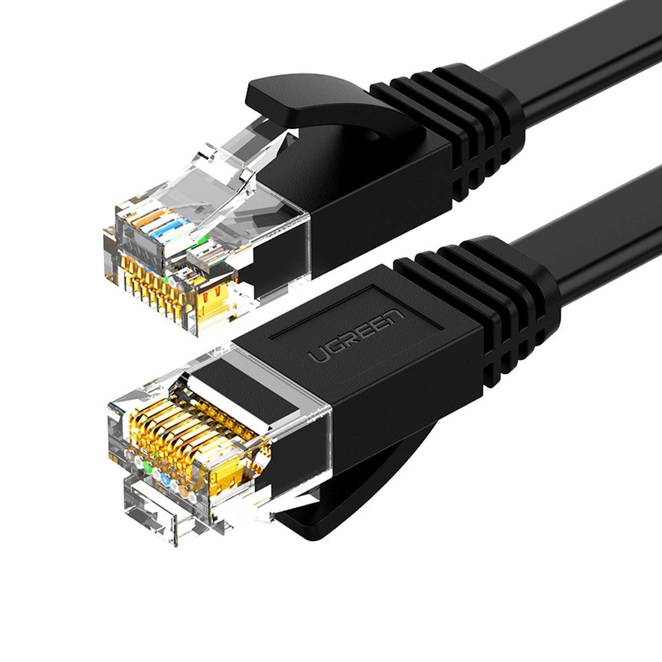 UgreenКабельдляинтернет-соединенияRJ-45/RJ-45,0.5м,черный