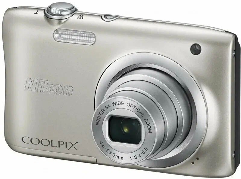 Nikon Компактный фотоаппарат Coolpix A100, серебристый