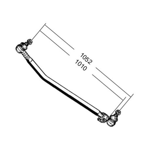 Тяга рулевая new прод L 1054/1020 d 52 изг-2 Scania 144