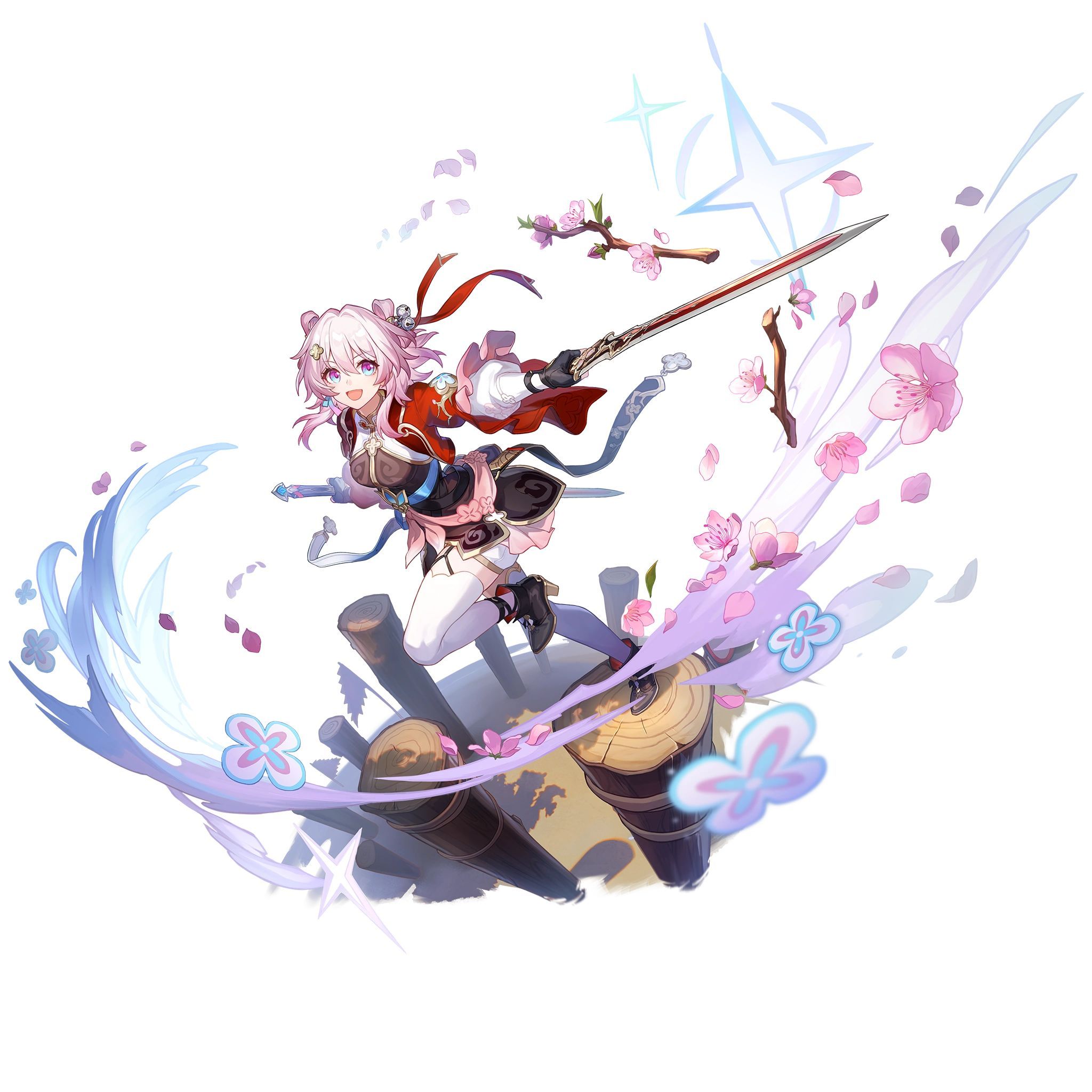 Парик для косплея Honkai: Star Rail Март 7 (Охота)(图4)