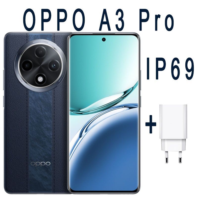 OPPOСмартфонOPPOA3ProIP696.7"AndroidТелефон64MPOTAГуглигрыРусскийCN8/256ГБ,синий