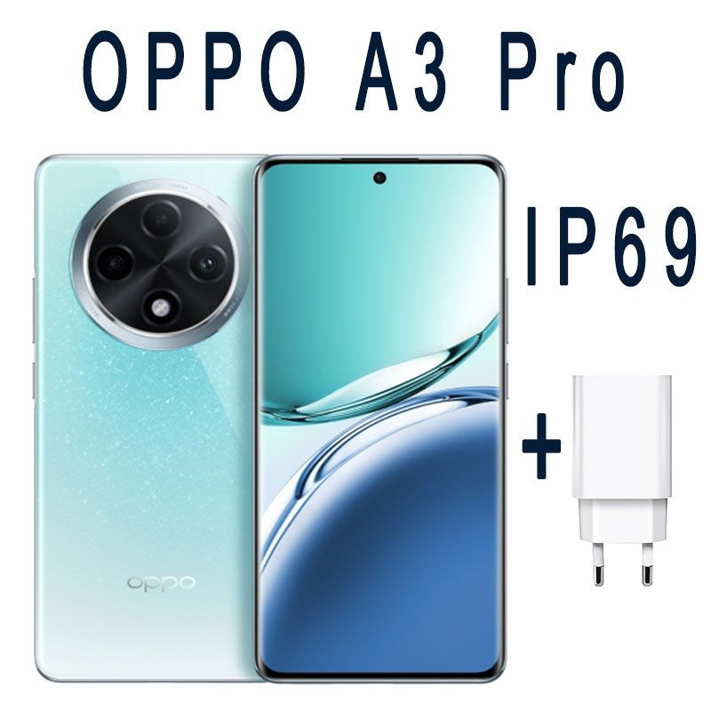 OPPOСмартфонOPPOA3ProIP696.7"AndroidТелефон64MPOTAГуглигрыРусскийCN8/256ГБ,зеленый