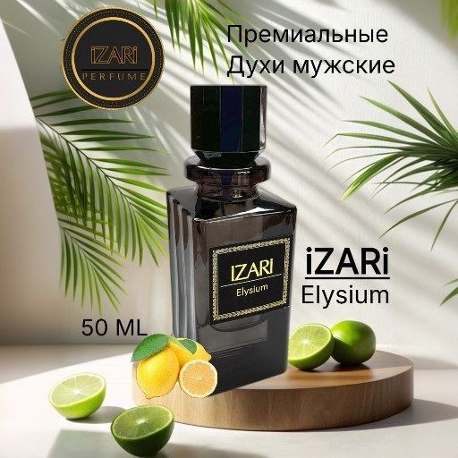 iZARi Elysium Духи мужские, стойкая парфюмерная вода мужская, 50 мл