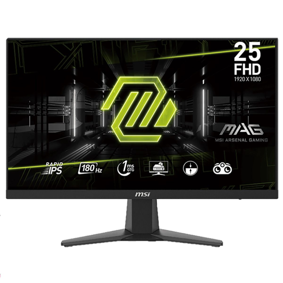 MSI 24.5" Монитор MAG 256F, IPS, 1920x1080, 180 Гц, черный