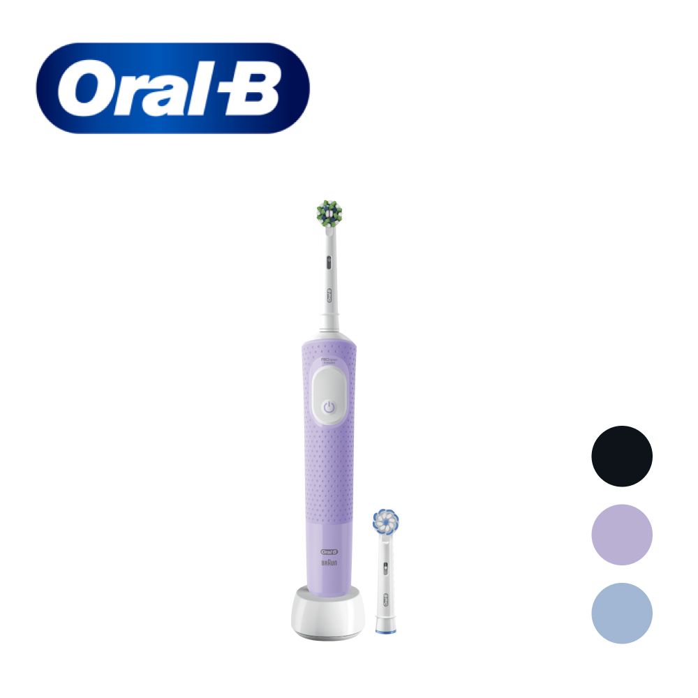 Оригинальная электрическая зубная щётка Oral-B Vitality Pro Лиловая с одной дополнительной сменной насадкой Sensitive Clean, 1 шт