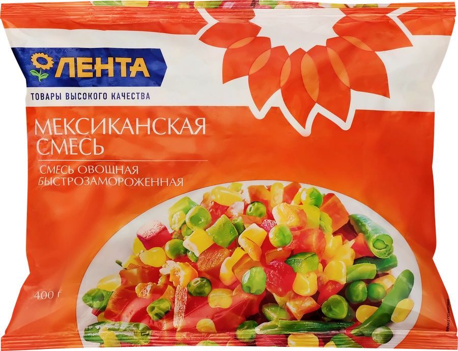 Смесь овощная ЛЕНТА Мексиканская, 400г - 10 шт.