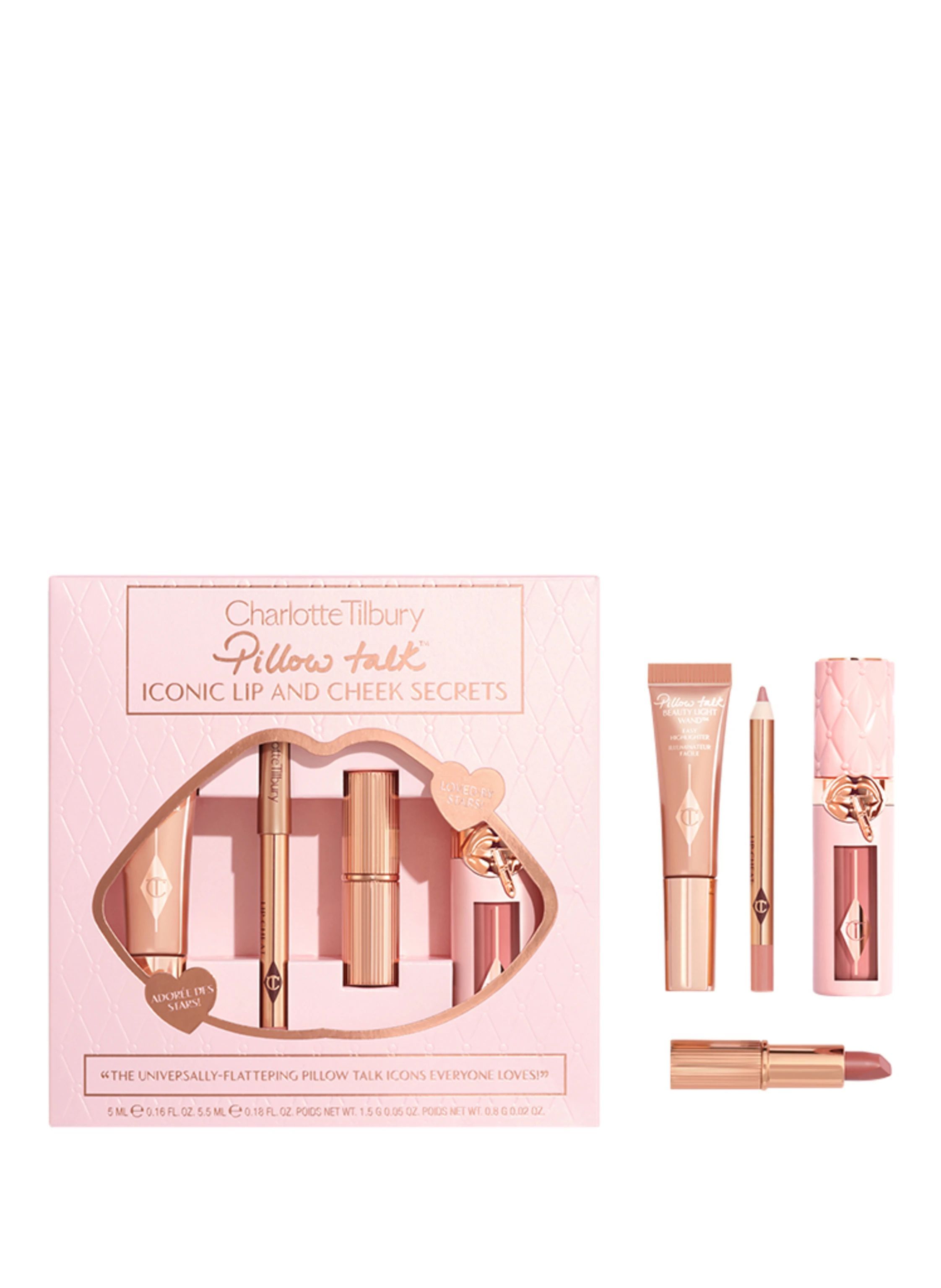 Charlotte Tilbury Подарочный набор для макияжа PILLOW TALK ICONIC LIP AND CHEEK SECRETS 4 эл.