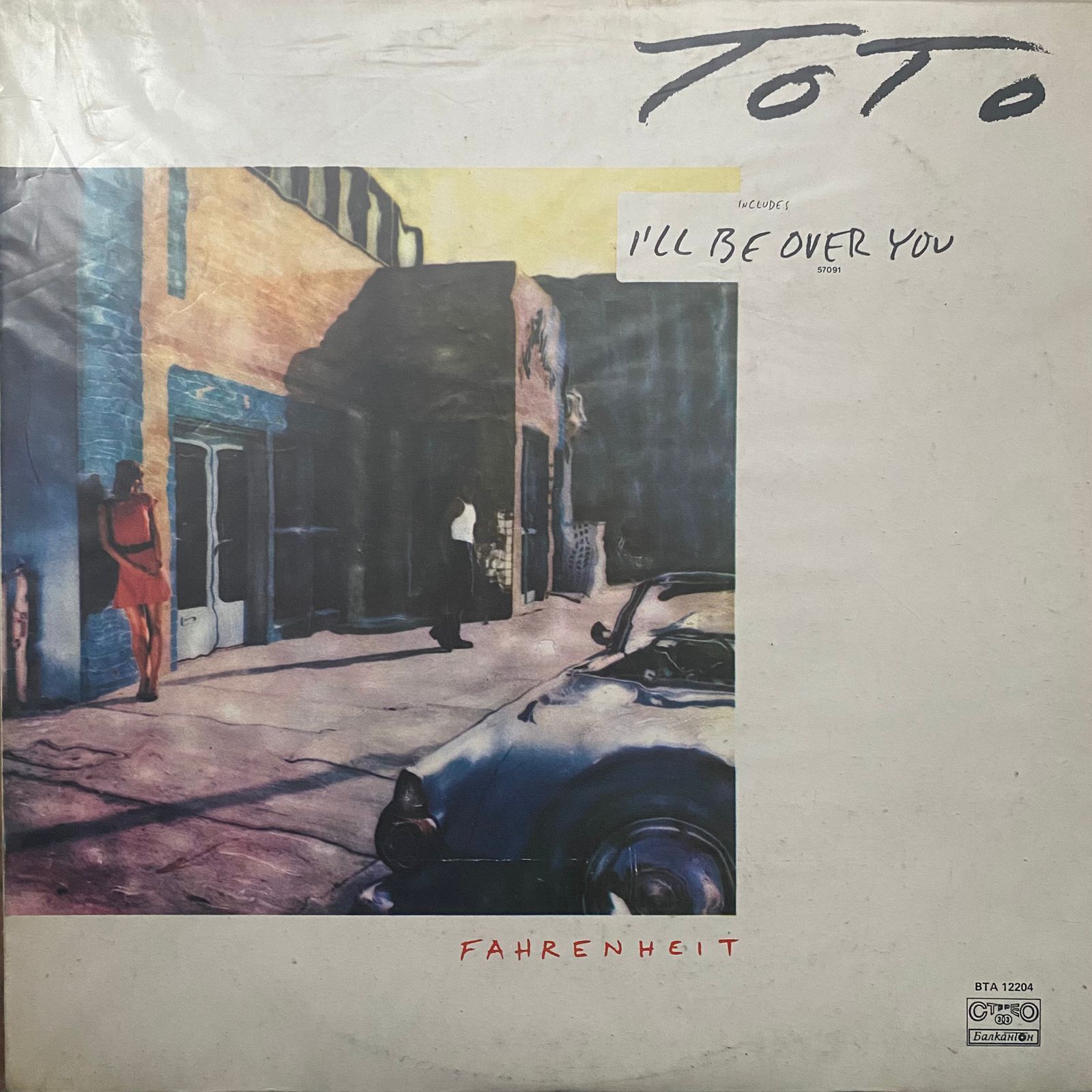 Toto - Fahrenheit (G/VG) винтажная виниловая пластинка LP