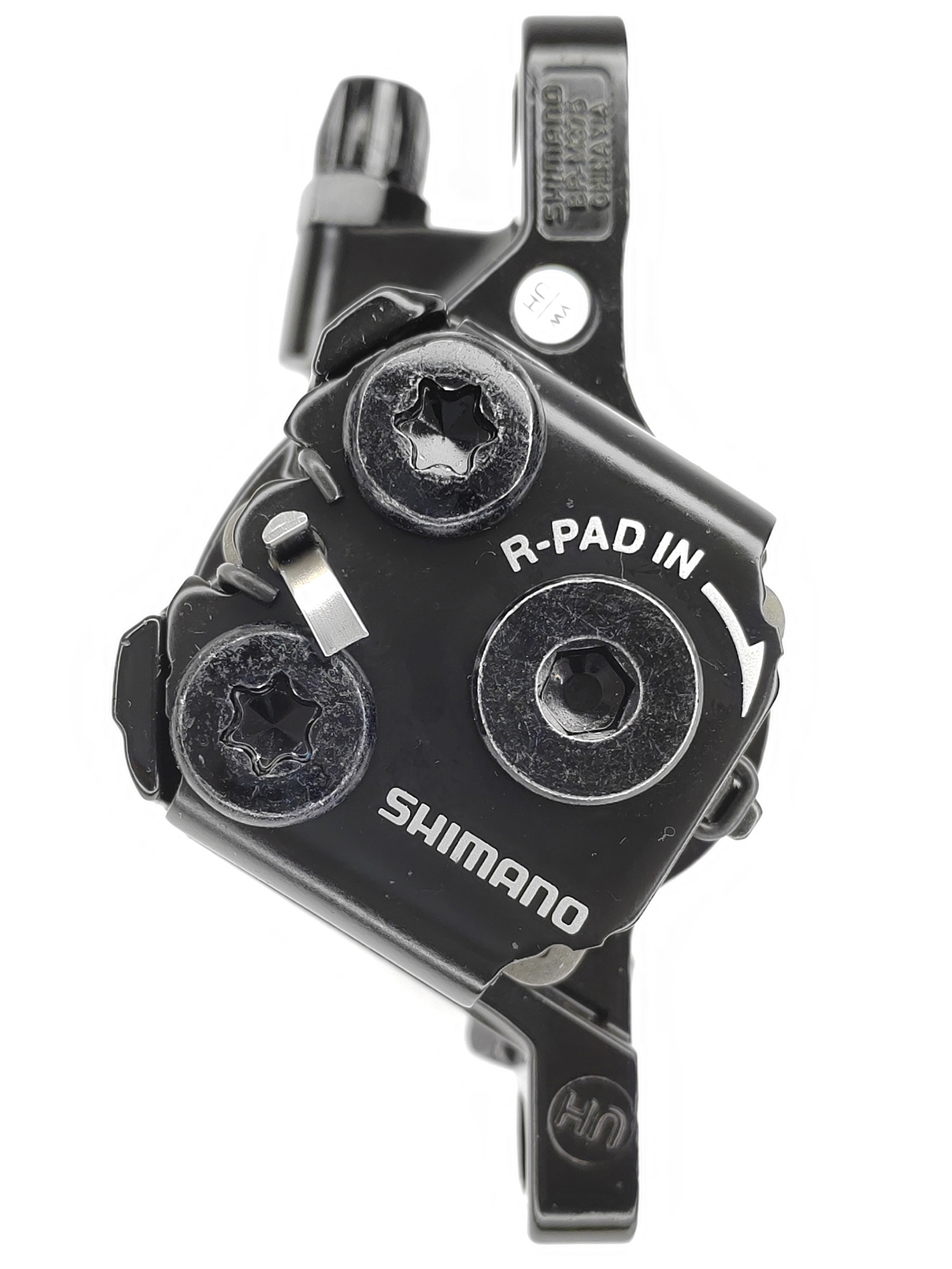 Shimano Тормоза для велосипедов BR-M375, с адаптером, болтами и колодками, R140/F160, черный — Товары для велоспорта — фото 4