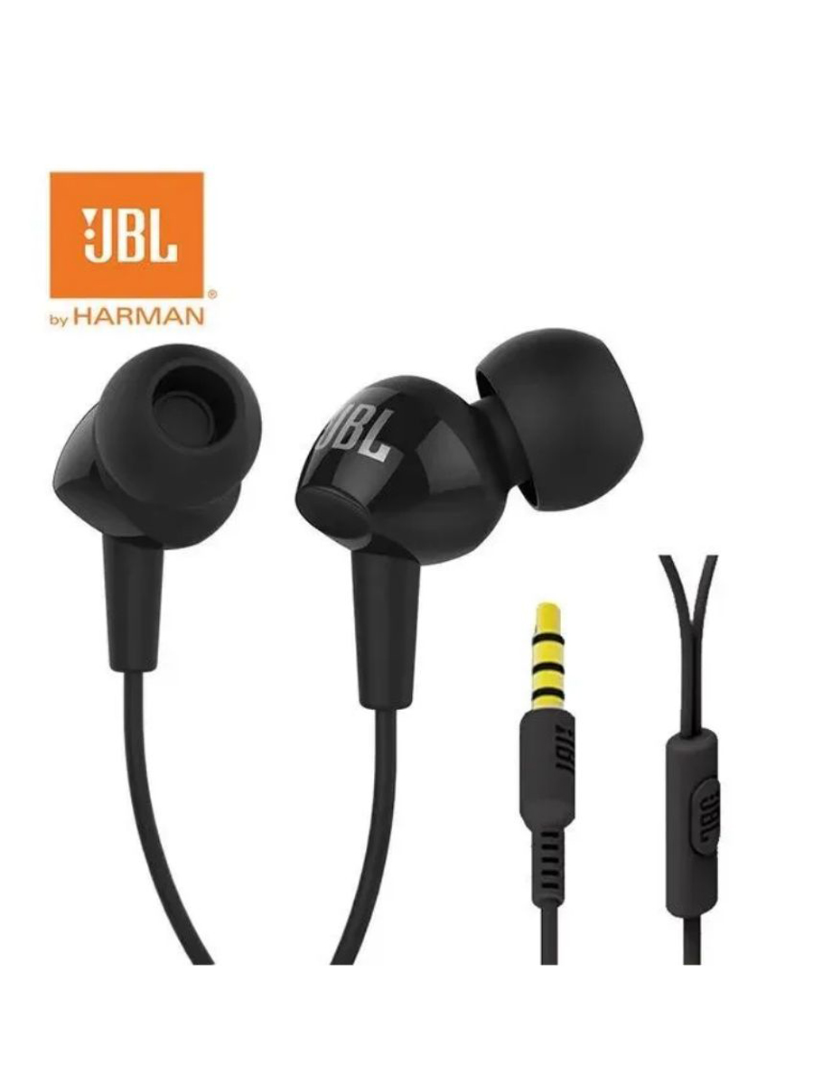 JBLC1003.5ммПроводныенаушники,смикрофоном,черные