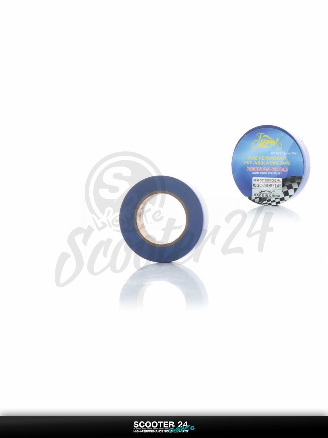 Изолента универсальная для мототехники ПВХ, 10mm, 20m "LIPAI" (синяя)