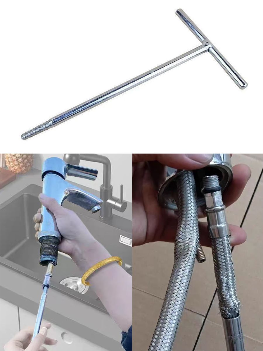 Устройстводляизвлеченияоборваннойпроволокиизшлангадлякрана,Т-образныйтип