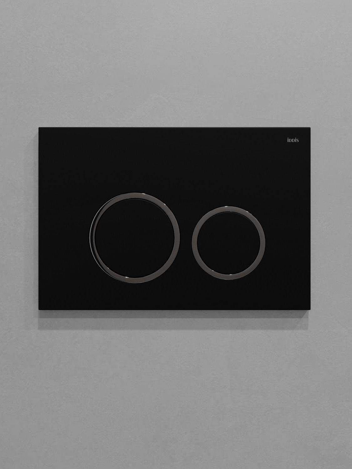 Фото товара на маркетплейсе ozon Кнопка смыва для инсталляции IDDIS, ABS-пластик, черная матовая, Unifix, UNI03BCi77