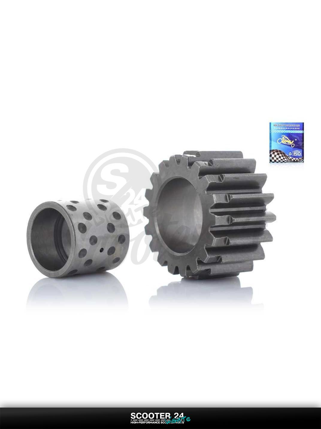 Шестерня первичная корзины сцепления на мопед и мотоцикл Delta 50-110 кубов / Альфа Дельта с двигателем 139FMA и 147FMH 18T "LIPAI"