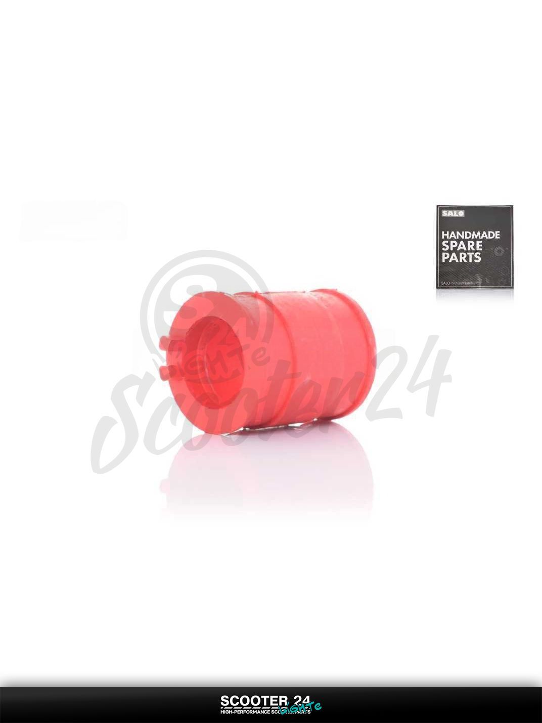 Патрубок карбюратора на скутер STELS 1E40QMB (2T ремень) / Стелс Тактик и Вортекс переходник "SALO" (красный)