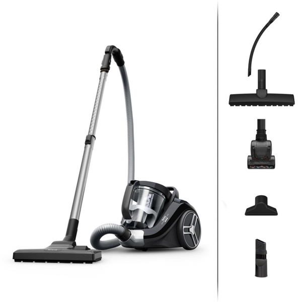 Бытовой пылесос Tefal Compact Power XXL, серебристый, черный - купить ...