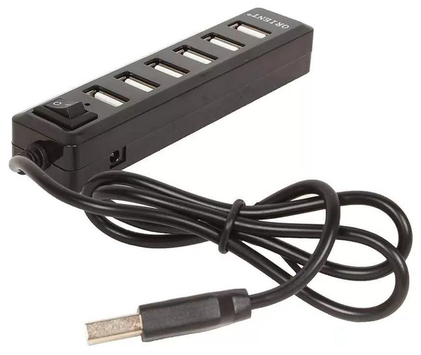 Хаб USB разветвитель с дополнительным питанием USB 7-портов - купить с ...