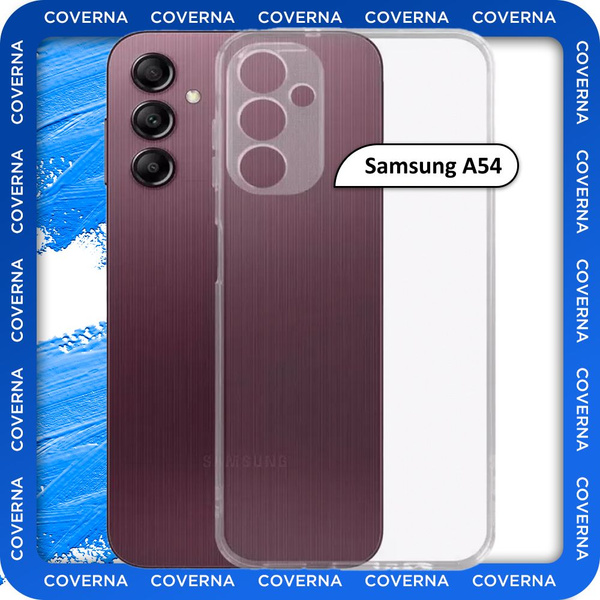Чехол силиконовый прозрачный, накладка на Samsung A54, для Самсунг А54 ...