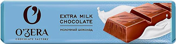 Шоколад молочный Ozera Extra milk, 45 г / 30 шт - купить с доставкой по ...