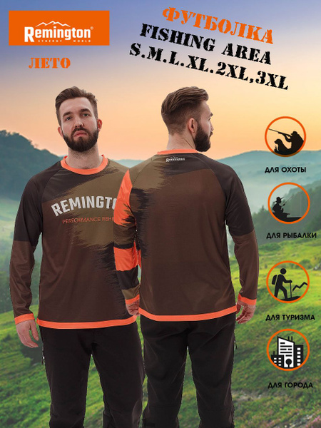 Футболка для рыбалки и охоты Remington, размер 56, 58 (3XL), Лето, цвет ...