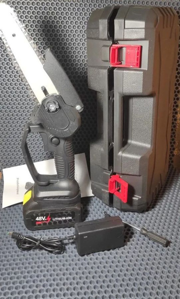 Пила садовая Мини электропила, аккумуляторная цепная + чемодан Для ...