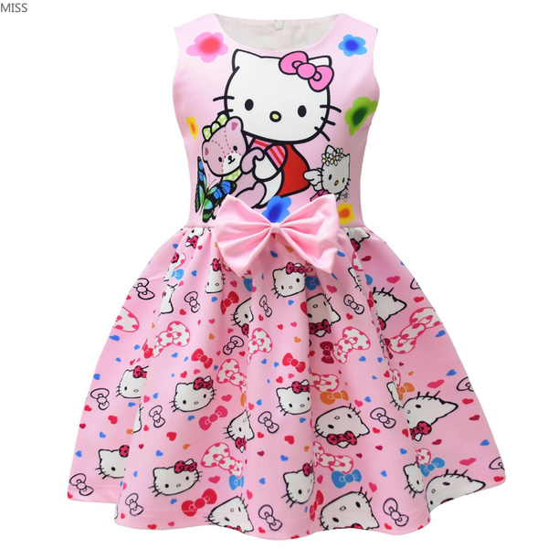 Hello Kitty летнее платье из мультфильма для девочекMISS, Девочки, Лето ...