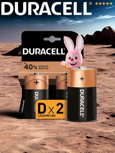Батарейка Duracell Basic тип D (LR20) 2шт купить на OZON по низкой цене ...