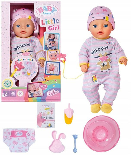 Кукла Zapf Baby born - Интерактивная кукла Little Girl Девочка младенец ...