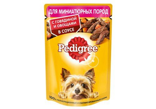 Паучи Педигри для взрослых cобак Миниатюрных пород с Говядиной и ...