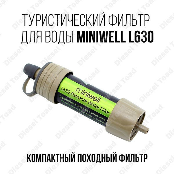 Туристический фильтр для воды miniwell L630/ компактный походный фильтр ...