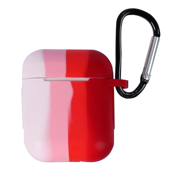 Силиконовый Чехол для наушников Apple AirPods 2, с карабином кейс на ...