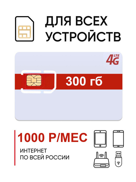 SIM-карта Сим карта безлимитный интернет (Вся Россия) - купить с ...