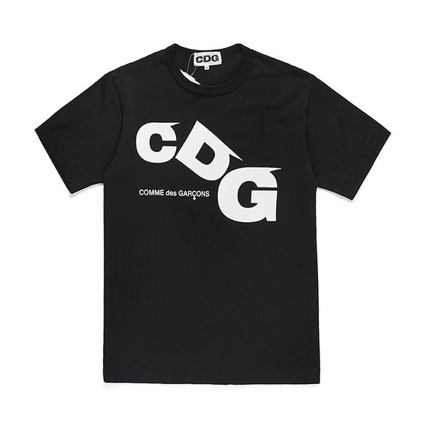 Футболка Comme des Garcons, размер универсальный, цвет черный, cotton ...