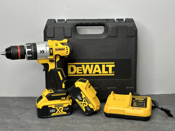 Шуруповерт DeWalt 18 вольт с набором инструментов, От аккумулятора, 18 ...